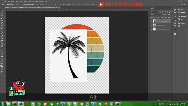 Vintage Sunset Photoshop T-Shirt Design Tutorial | T-Shirt Design In Photoshop | Photoshop T-Shirt смотреть онлайн