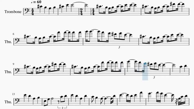 Trombone Sheet Music: How to play What Will You Leave Behind Spiritfarer End Titles by Max LL