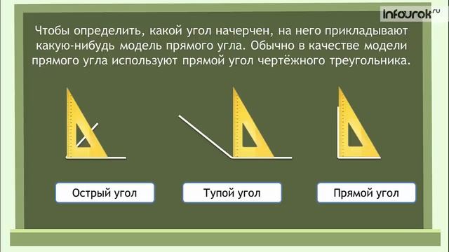 Угол Виды углов | Математика 2 класс #24 | Инфоурок смотреть онлайн