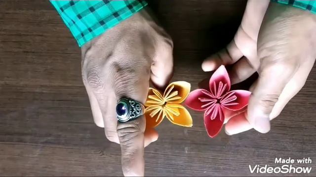 How to make Kusudama origami flower ball смотреть онлайн