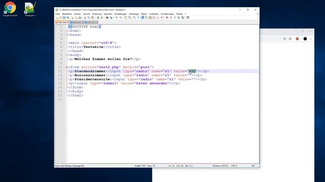 PHP Einführung - Mehrfache if-Abfrage mit Radiobuttons 5/11 смотреть онлайн
