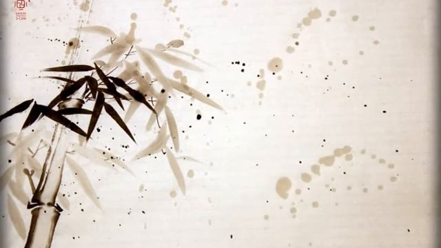 Китайская живопись бамбука 墨竹. Живые картины _Бамбук под дождём смотреть онлайн