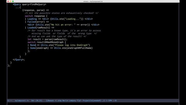 Example of using ReasonML + GraphQL смотреть онлайн