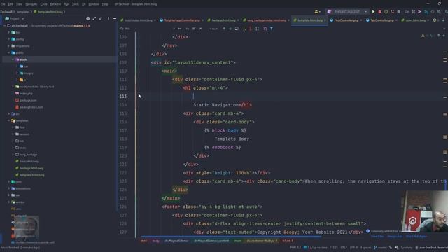 Symfony6 Techwall #20 Twig le moteur de templating de symfony Intégration d'un template смотреть онлайн