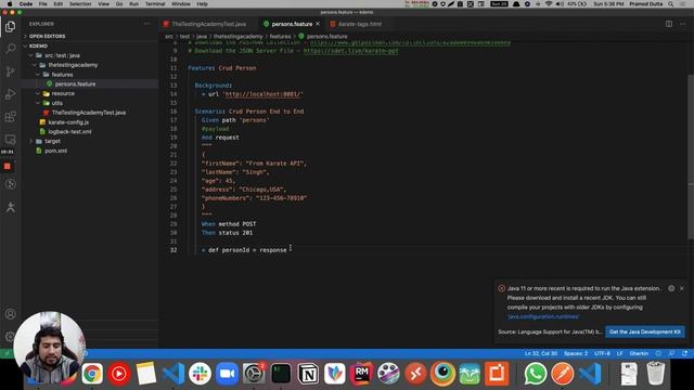 How to Make GET/POST/PATCH/PUT/DELETE Request in Karate API Testing Example.(In Single Video) смотреть онлайн