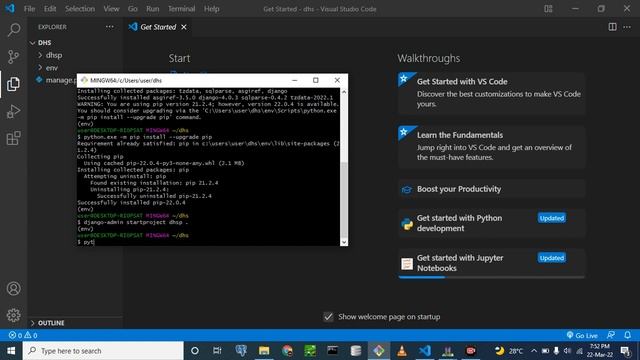 PART 2a (not suitable for beginners): WEB DEVELOPMENT USING GIT, PYTHON, DJANGO AND VS CODE EDITOR смотреть онлайн