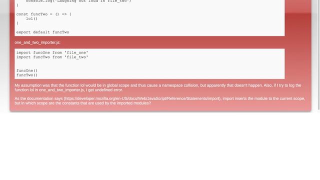 Is there a risk of namespace collision of two constants, if used in imported modules but declare... смотреть онлайн
