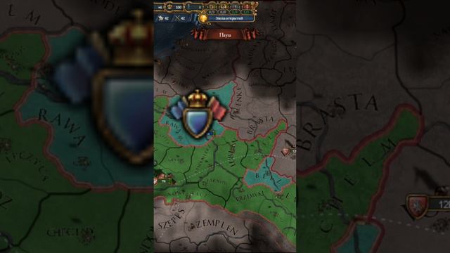 Мини обзор на Польшу в Europa Universalis IV #стратегии #гайд #польша #eu4antebellum #eu4 #shorts