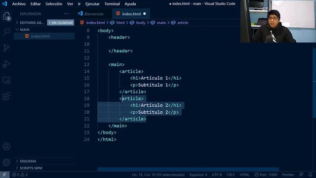 ¿Qué es Etiqueta Main en HTML? ? Curso de HTML5 смотреть онлайн