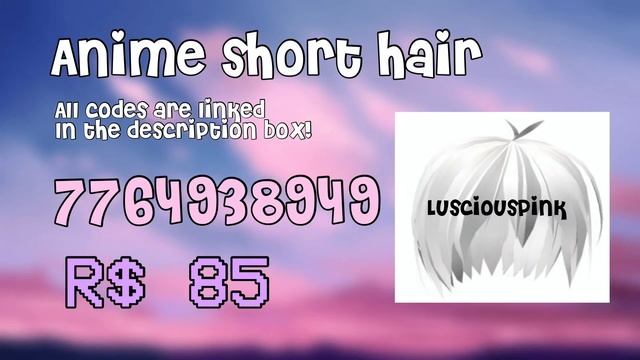 Roblox/Bloxburg White Hair Codes смотреть онлайн