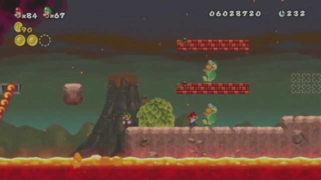 Deluxe Super Mario Bros. Wii - 100% Co-op Walkthrough Part 33 смотреть онлайн