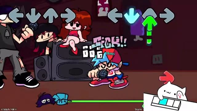 Friday Night Funkin' Bongo Cat plays VS Salmon Hard Mode! смотреть онлайн