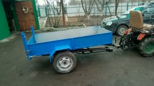 САМОДЕЛЬНЫЙ прицеп-самосвал к Минитрактору!!!