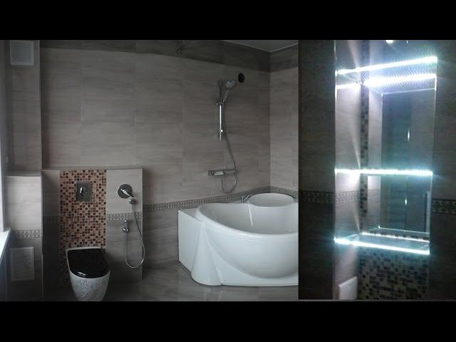 Cветодиодная лента РЕМОНТ ванной под КЛЮЧ #ДизайнВанной #ОтделкаВанныВидео смотреть онлайн