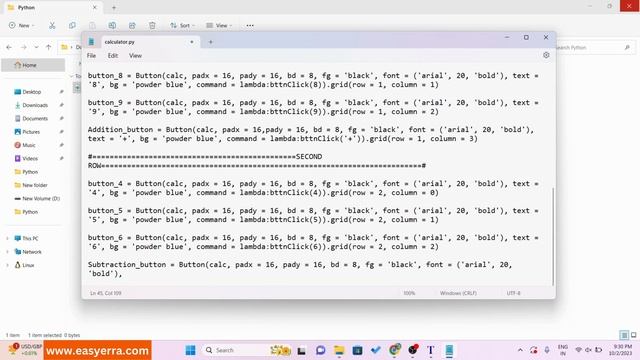 How to Create Calculator With Tkinter GUI In Python With Source Code Download смотреть онлайн