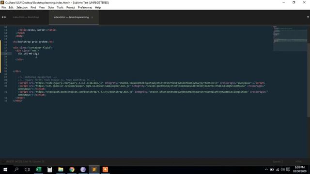 Bootstrap 4 for beginners: 2020 - Bootstrap Grid System смотреть онлайн