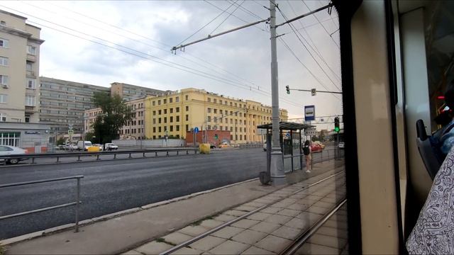 Трамвай 71-623 №30385 2013 г.в. в окраске московского транспорта маршрут 38 г. Москва смотреть онлайн