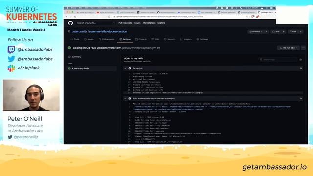 Ambassador Developer Office Hours: Configure Continuous Integration Tools(Summer of K8s Code Week 4 смотреть онлайн