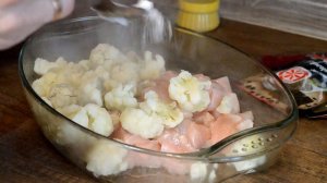 Курица с цветной капустой в духовке