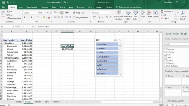 How to Add a Search Box to a Slicer in Excel 2016 смотреть онлайн