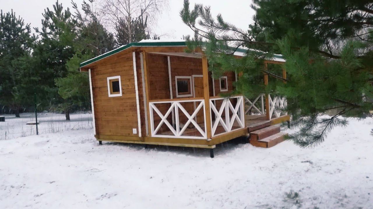 Отзыв √ 34 от заказчика. Баня перевозная, мобильная, из бруса в чашу, под ключ + терраса. смотреть онлайн