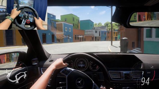 MERCEDES BENZ E63 AMG 【Logiteh G29＋paddle shift】 Forza Horizon 5 game play смотреть онлайн