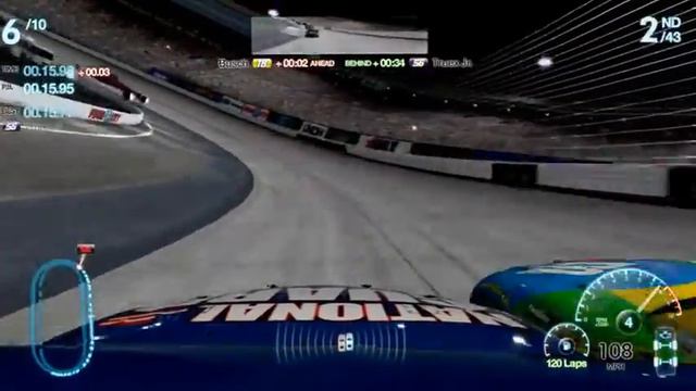 Dale Jr. Vs Kyle Busch at Bristol Motor Speedway NASCAR GAME! смотреть онлайн