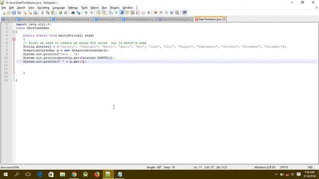 Java Date and Time Demo смотреть онлайн