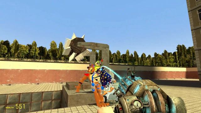 MEGA DESTROY ALL SIRENS GLAMROCK ANIMATRONICS In Garry's Mod! Five Nights at Freddy's смотреть онлайн