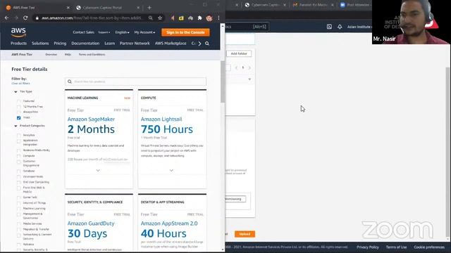 LIVE INTERACTIVE SESSION | Machine Learning in AWS | Mr. Nasir Qureshi смотреть онлайн