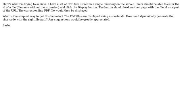 Wordpress: How to display a page dependent on a url parameter supplied by a form/button page? смотреть онлайн