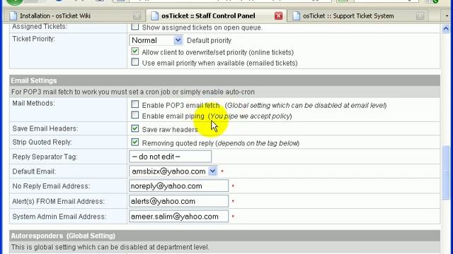 3) How to do setting in osTicket? смотреть онлайн