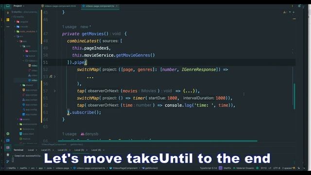 How to get rid of memory leak with takeUntil. Order is important. смотреть онлайн