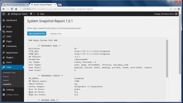 How to Quickly Get System Information for Your WordPress Site смотреть онлайн