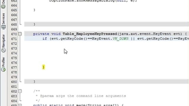 Java prog#22. Using Up/Down Arrow Key to Move in a jtable and get the Data in jtextfield netbeans смотреть онлайн