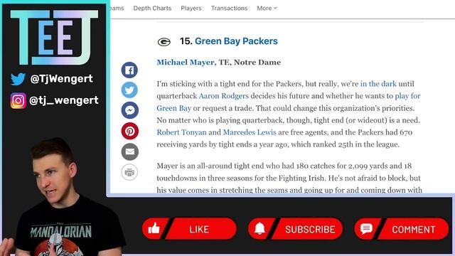 Reacting to Mel Kiper Jr's 2023 NFL Mock Draft | Grade the Mock смотреть онлайн
