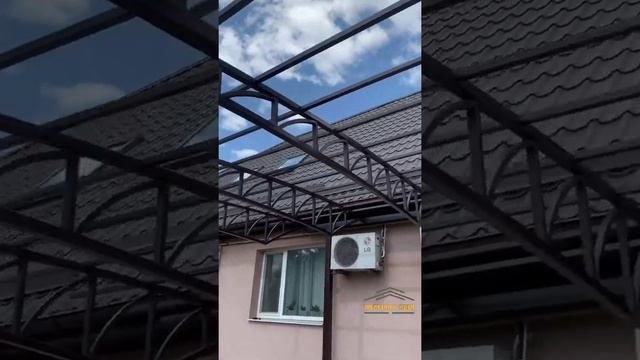 Навес односкатный. Мягкая кровля. #Short смотреть онлайн