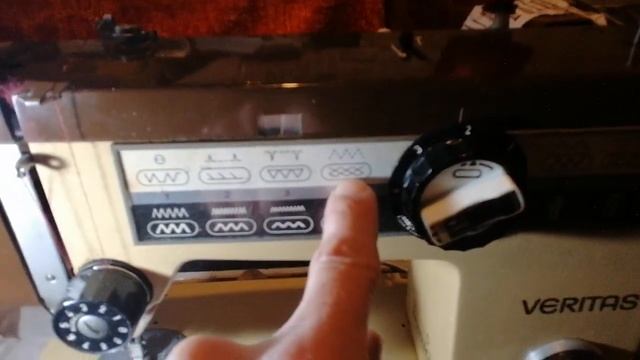 Veritas 8014/43. Переключение на разные виды строчек. смотреть онлайн