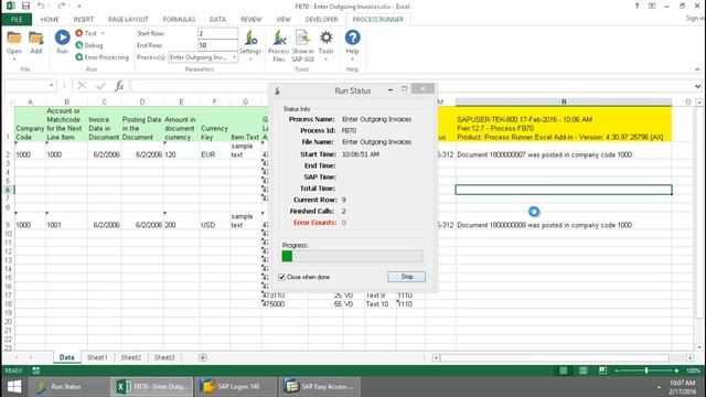 FB70 - Enter Outgoing Invoices From Excel смотреть онлайн