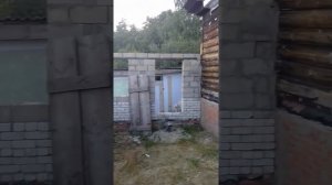 #Пристройка# своими руками# из пеноблоков#