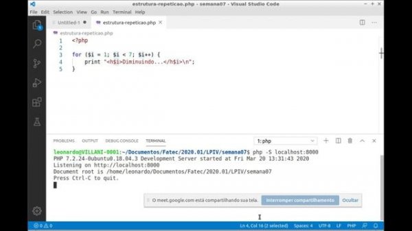 Criando estruturas clássicas de repetição em PHP