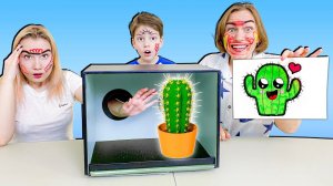 УГАДАЙ ЧТО В КОРОБКЕ И НАРИСУЙ ЧЕЛЛЕНДЖ!