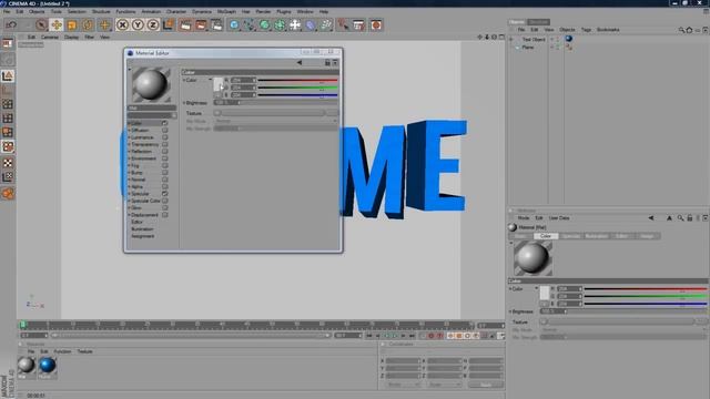 Transfer Cinema 4D text to Photoshop Tutorial смотреть онлайн