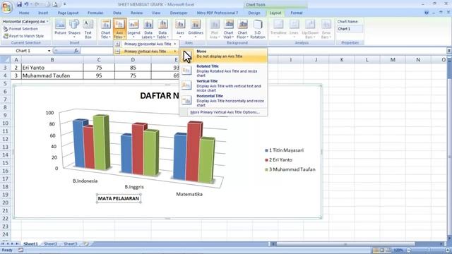 MEMBUAT GRAFIK PADA EXCEL 2007 Part 2 (Materi TIK Kelas XI SMAN 1 Patimuan) смотреть онлайн