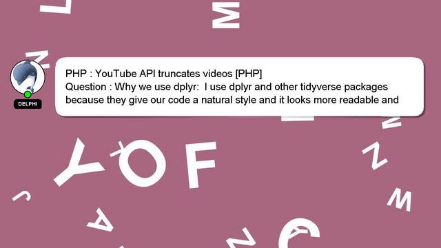 PHP : YouTube API truncates videos [PHP] смотреть онлайн