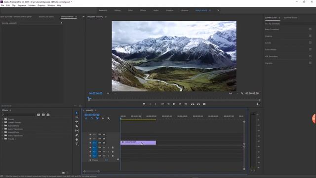 Premiere pro Basics and tutorials / Episode-8 / Effects control panel explaining David Editing offi смотреть онлайн