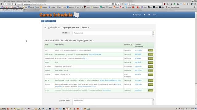 Game Schedule for OFP with Fwatch 1.16 UPDATE #2 смотреть онлайн