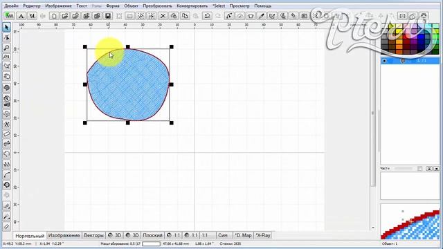 Стежковые заливки в Embird Studio смотреть онлайн