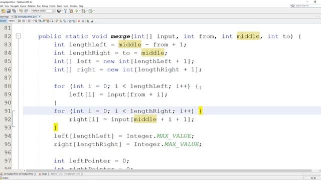 9 CODE Merge Sort i Dat Structure and Algorithm in Java смотреть онлайн