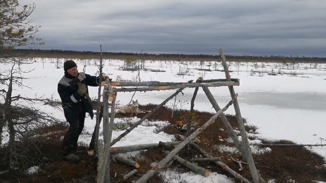 СТРОИМ ЗАСИДКУ НА ГУСЯ. ГОТОВИМСЯ К ВЕСЕННЕЙ Охоте 2023. Архангельская область смотреть онлайн